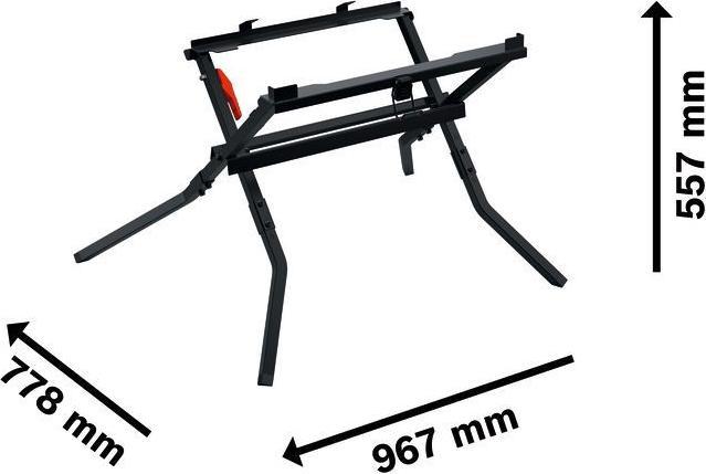 Actual product image Bosch Professional Sägeuntergestell Stativ GTA 571 (solo C) (55.60 cm, 66.50 cm)
