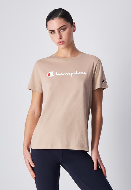 Actual product image Champion Koszulka damska SS Tee beżowa 117534 MS079 M (M)
