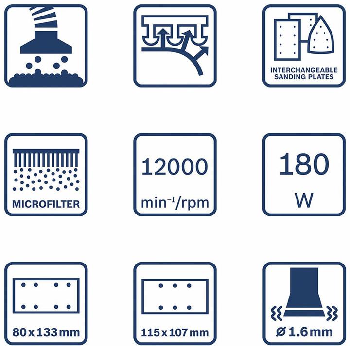 Immagine prodotto Bosch Professional GSS 160-1 A Multi (Levigatrice orbitale, 180 W)