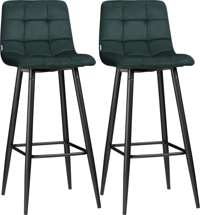 Produktbild Homcom Barhocker-Set Polyester, Stahl Grün