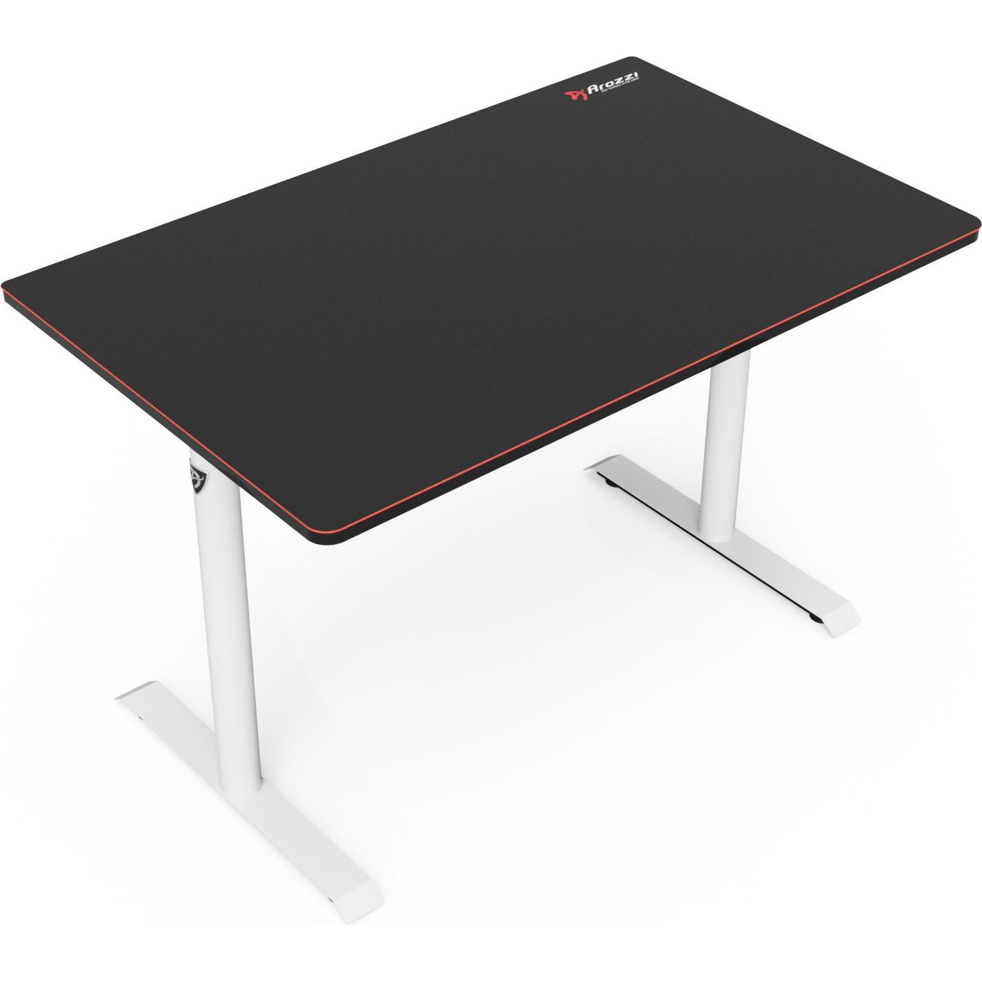 Arozzi Arena Leggero, Gaming Tisch, Schwarz, Weiss