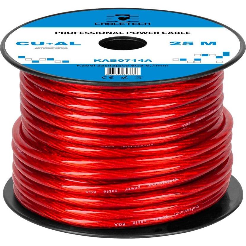 Cabletech Autokabel 8Ga OD6,7mm CU + AL 25m (25 m) (KAB0714A)