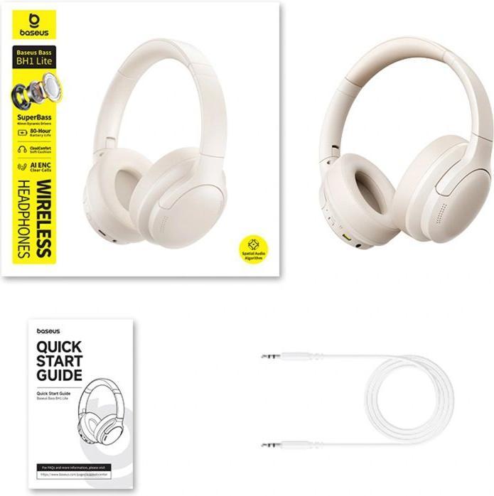 Image du produit Baseus Basse BH1 Lite (80 h, Filaire, Sans fil)