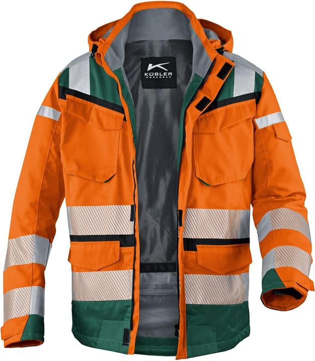 Produktbild Kübler unisex Warnjacke Winter REFLECTIQ orange, moosgrün Grösse L (L)