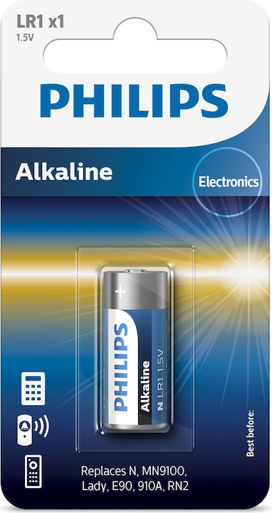Philips Avent Philips Alkaline 1.5V 1-blister (N) (1 pz., 940 mAh)