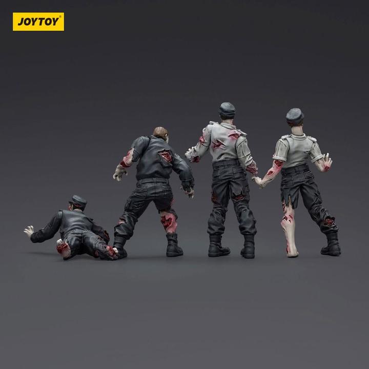Produktbild Joy Toy Zombie Dark Source Actionfiguren 4er-Pack Security Guards 8 cm