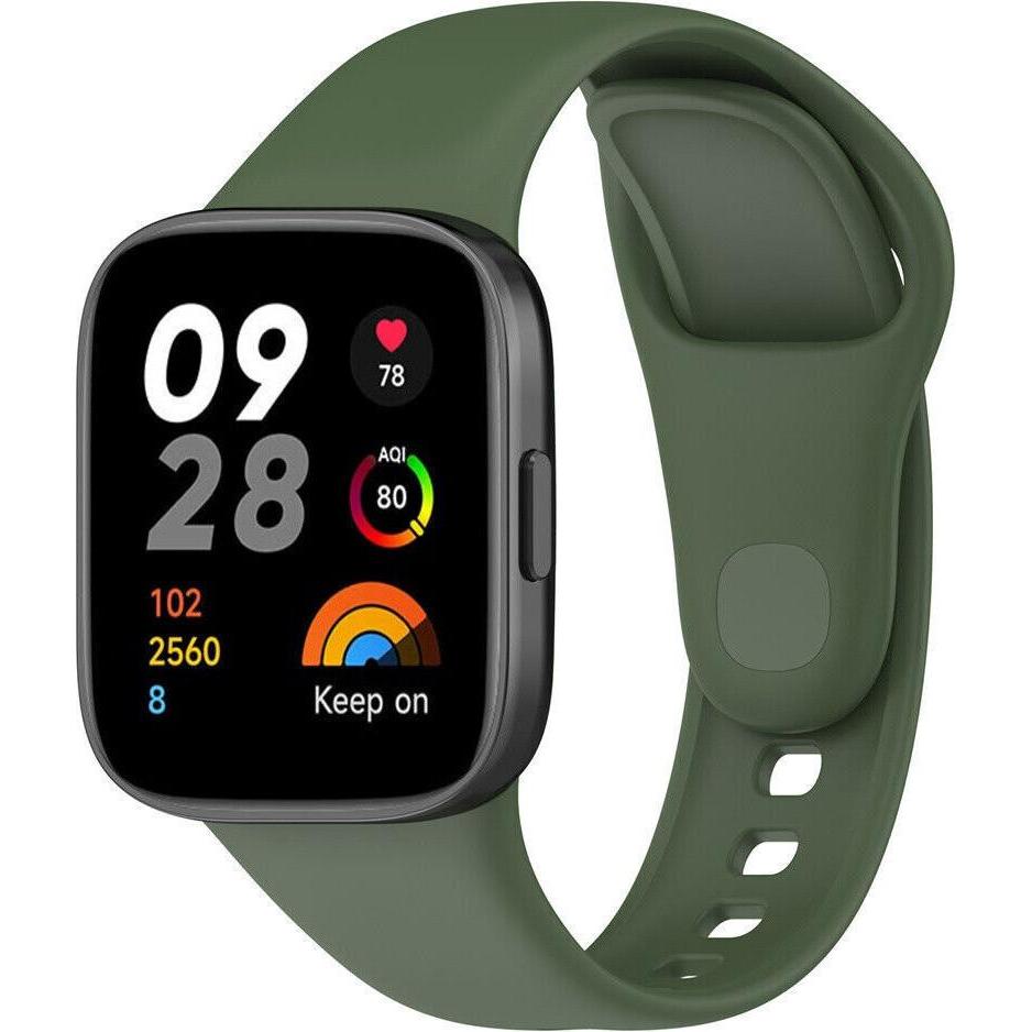 Thumbnail - Strap-it Silikon Armband (Silikon), Uhrenarmband, Grün