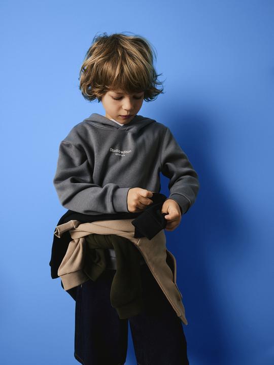 Produktbild Name it Nkmbrody Ls Nreg Sweat Wh Bru Noos (122, 128)