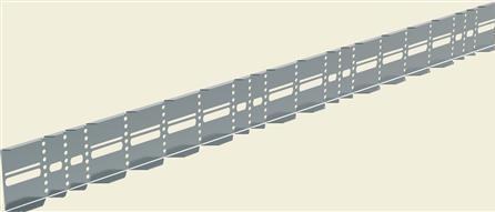 Produktbild Legrand Reduktion / Endestykke P31 60 x 795 mm G El-forzinket, fastgøres med skrue type 341895.