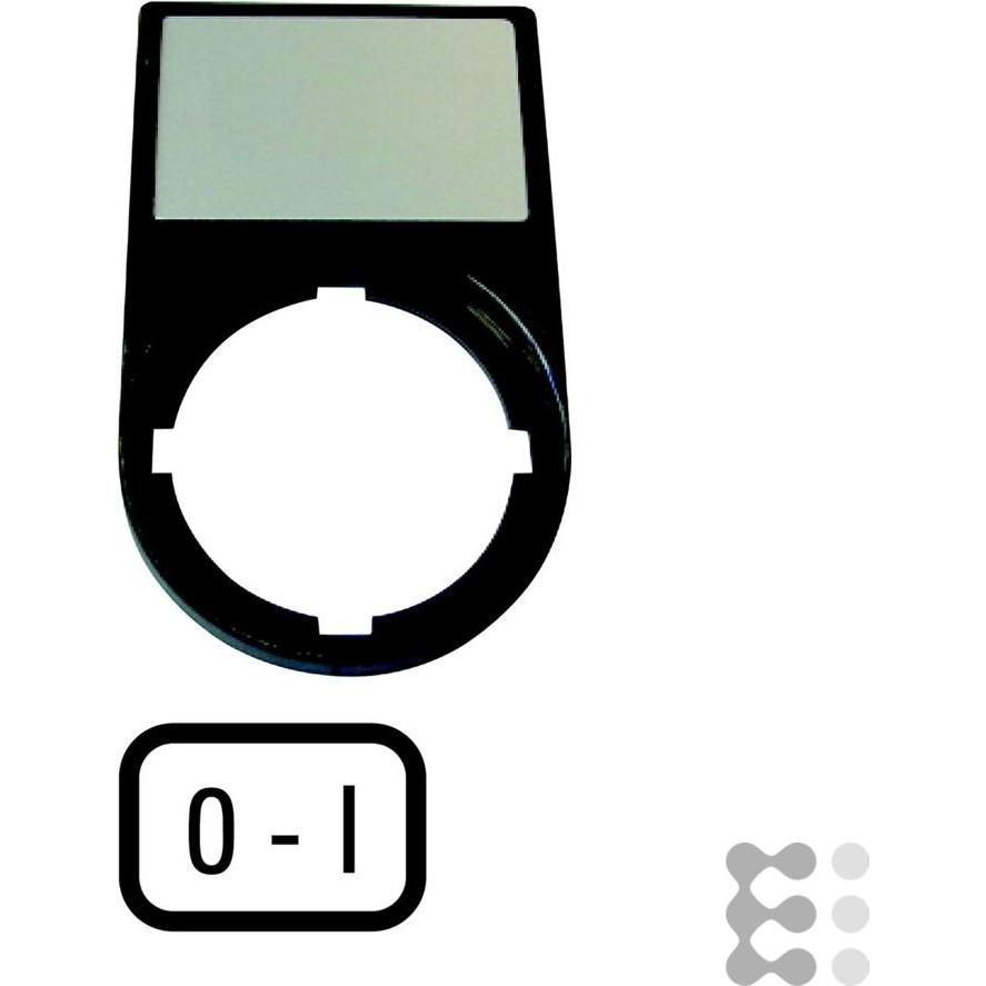 Thumbnail - Eaton Tastenzusatz M22S-ST-X89 Schrift 0, Taster + Schalter, Schwarz