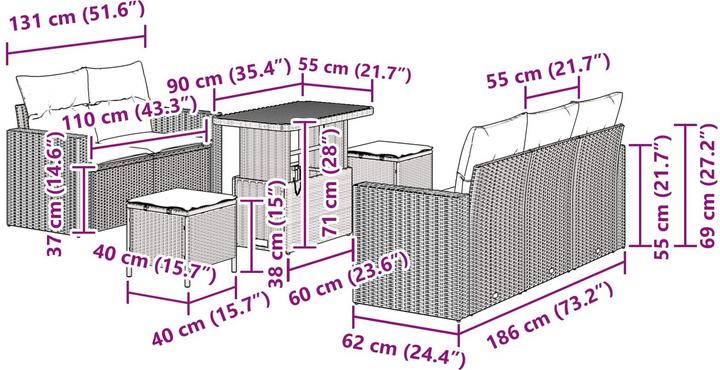 Produktbild vidaXL Leonard