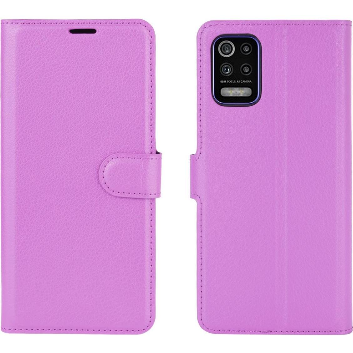 Thumbnail - König Design Hülle Handy Schutz für LG K52 Case Flip Cover Tasche Etuis Bumper Violett Neu (LG K52), Smartphone Hülle, V...