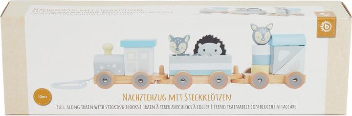Produktbild Bieco Nachziehspielzeug Eisenbahn mit Steckformen