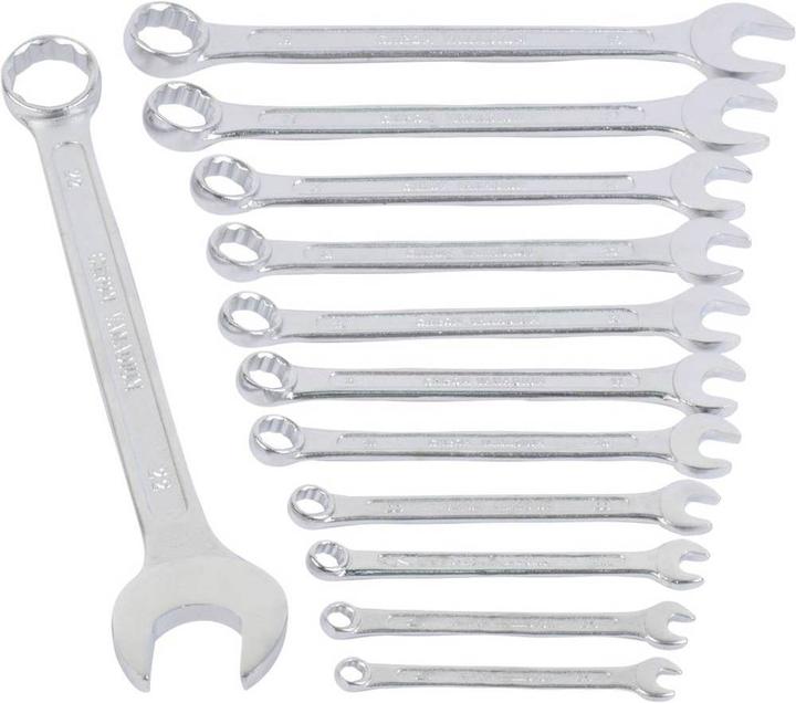Actual product image Mannesmann Gabel-Ringschlüsselsatz (22 mm, 8 mm, 10 mm, 14 mm, 21 mm, 18 mm, 11 mm, 7 mm, 12 mm, 19 mm, 17 mm, 20 mm, 15 mm, 13 mm, 6 mm, 9 mm, 16 mm)