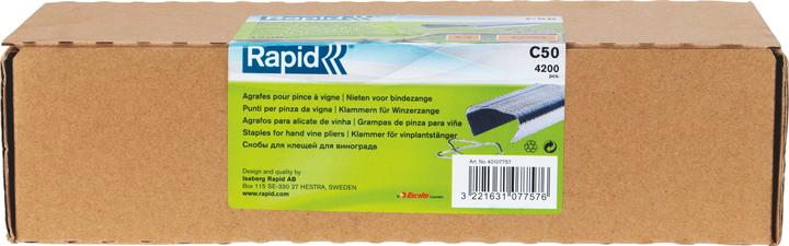 Image du produit Rapid C50 Agrafes annulaires Acier 4.200 pièces (4200x)