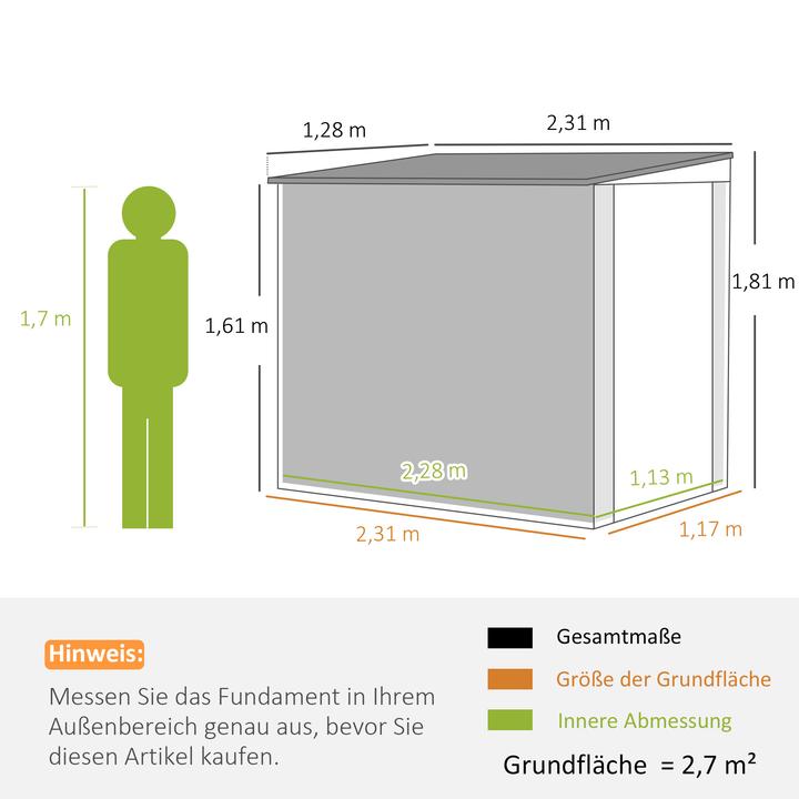 Produktbild Outsunny Gerätehaus