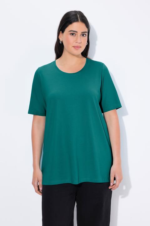 Actual product image Ulla Popken Essential Round Neck Stretch Tee (54, 56)