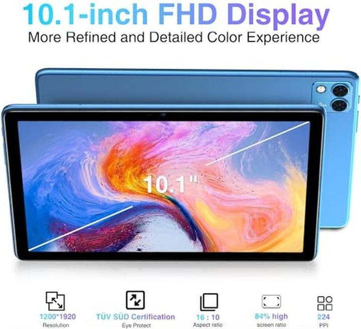 Actual product image Doogee Android 14 Tablet with 11GB RAM, 128GB Storage, 10.1-Inch Display, and 6600mAh Battery (10.10", 128 GB)