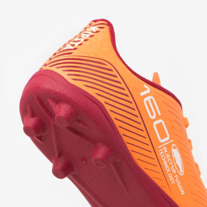 Image du produit Kipsta Chaussures de football à crampons MG pour enfants avec lacets - 160 orange (35)