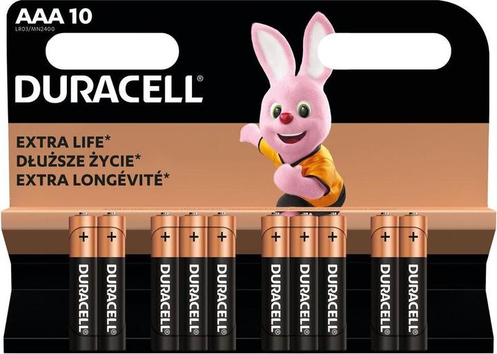 Image du produit Duracell Batteries AAA 10 Vnt (10 pcs, Spécifique à l'appareil)
