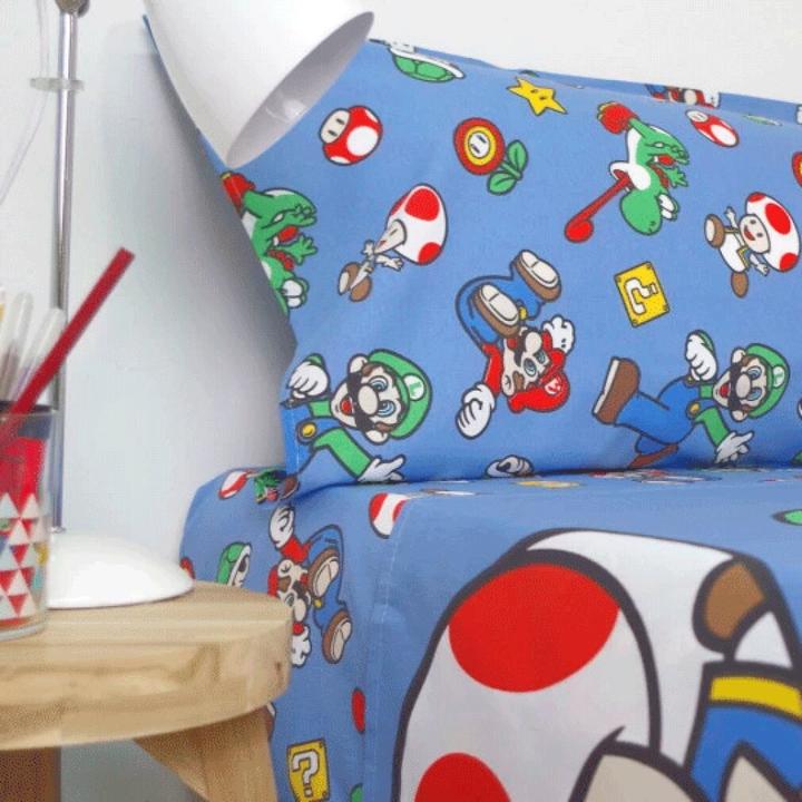 Image du produit Nintendo Super Mario Bros sheets set bed 90cm