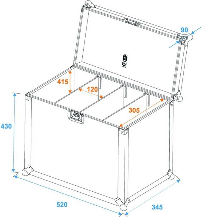 Produktbild Roadinger Transportcase für 4x SLS, Grösse L (Universal)
