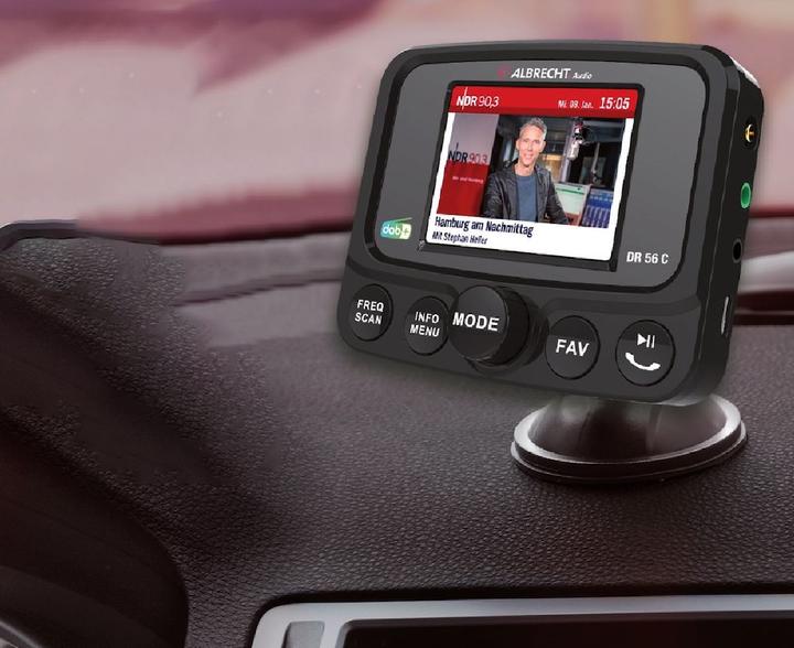 Image du produit Albrecht Tuner d'autoradio DR 56 C DAB+ avec écran couleur