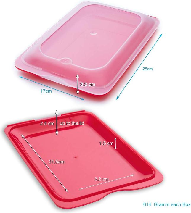 Actual product image Intirilife Cold cuts food storage tin set (4 pcs.) (0.50 l)