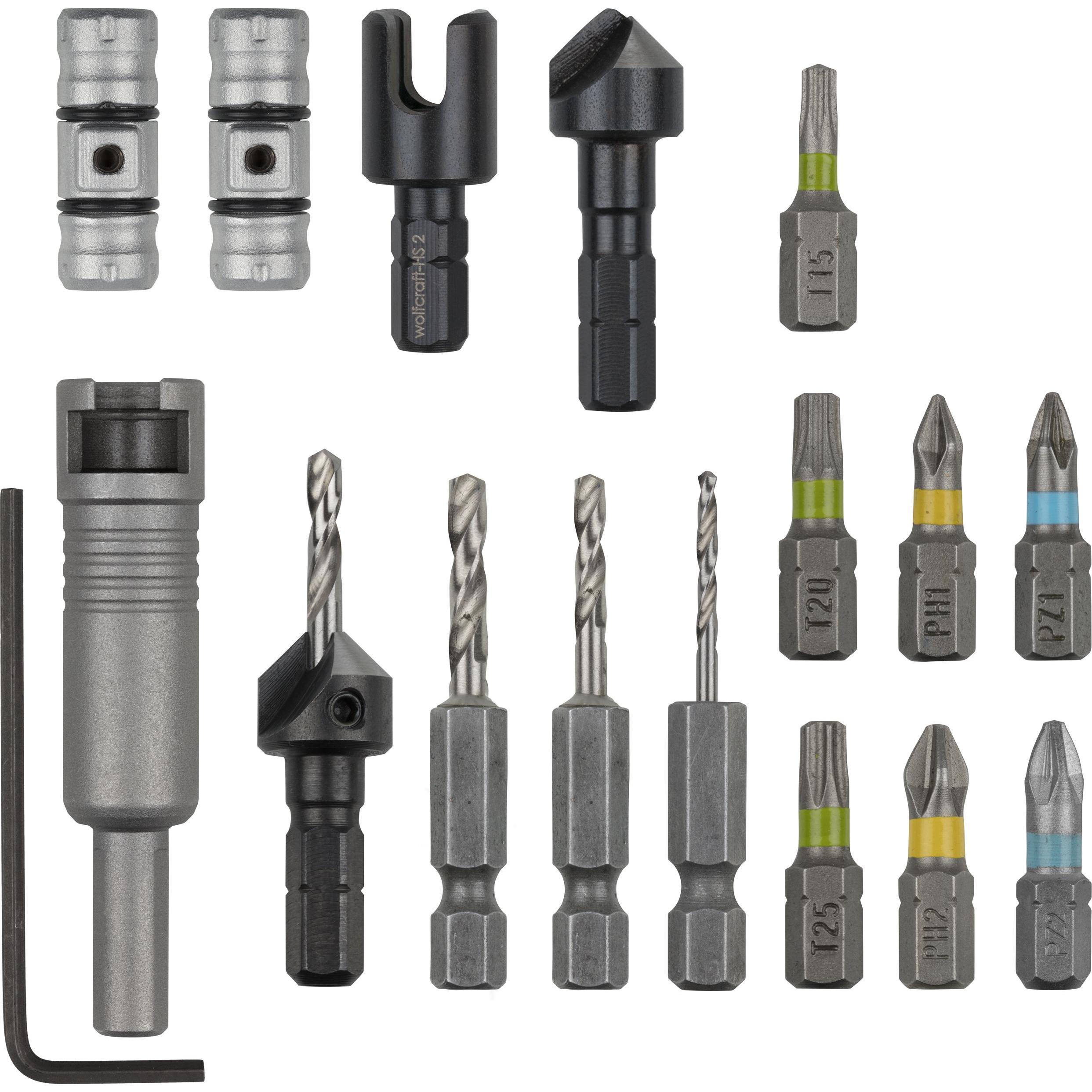wolfcraft, Bits, Flipbit-Set All-in-one 17-tlg. (1/4")