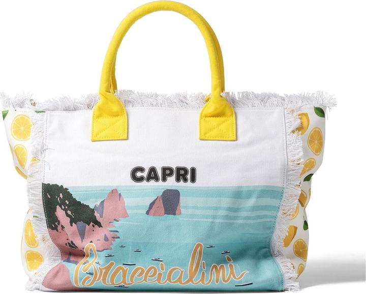 Immagine prodotto Braccialini Damen Handtasche - Modell Thalassa - 100% Baumwolle - 40.0 X 31.5 X 21.5 Cm