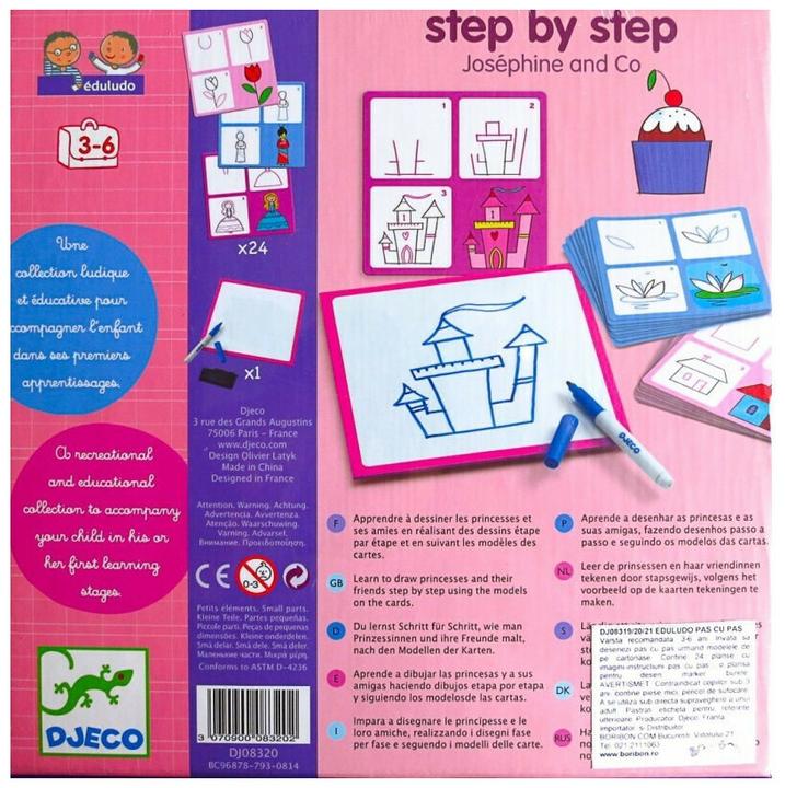Produktbild Djeco Eduludo  Step by step Josephine and Co (mult) (Deutsch, Französisch, Italienisch, Englisch)