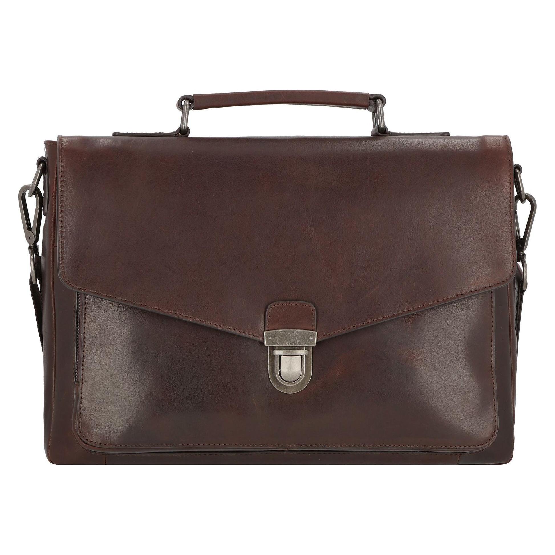 Leonhard Heyden Aktentasche Roma 5380 (16"), Notebooktasche, Braun