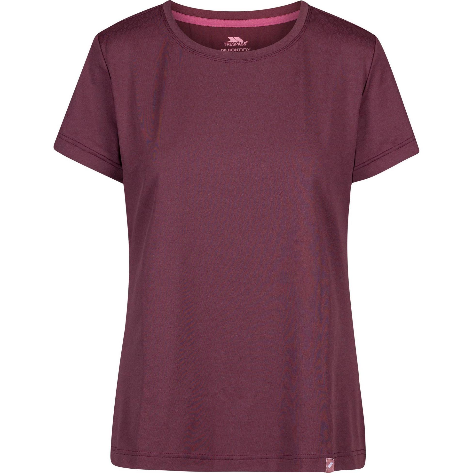 Trespass, Damen, Sportshirt, MERCY Damen T-Shirt (XXL), Rot, XXL