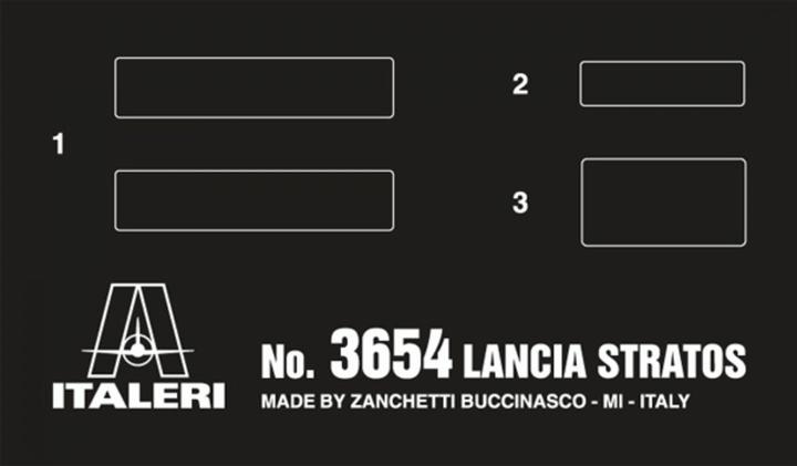 Actual product image Italeri Lancia Stratos Hf