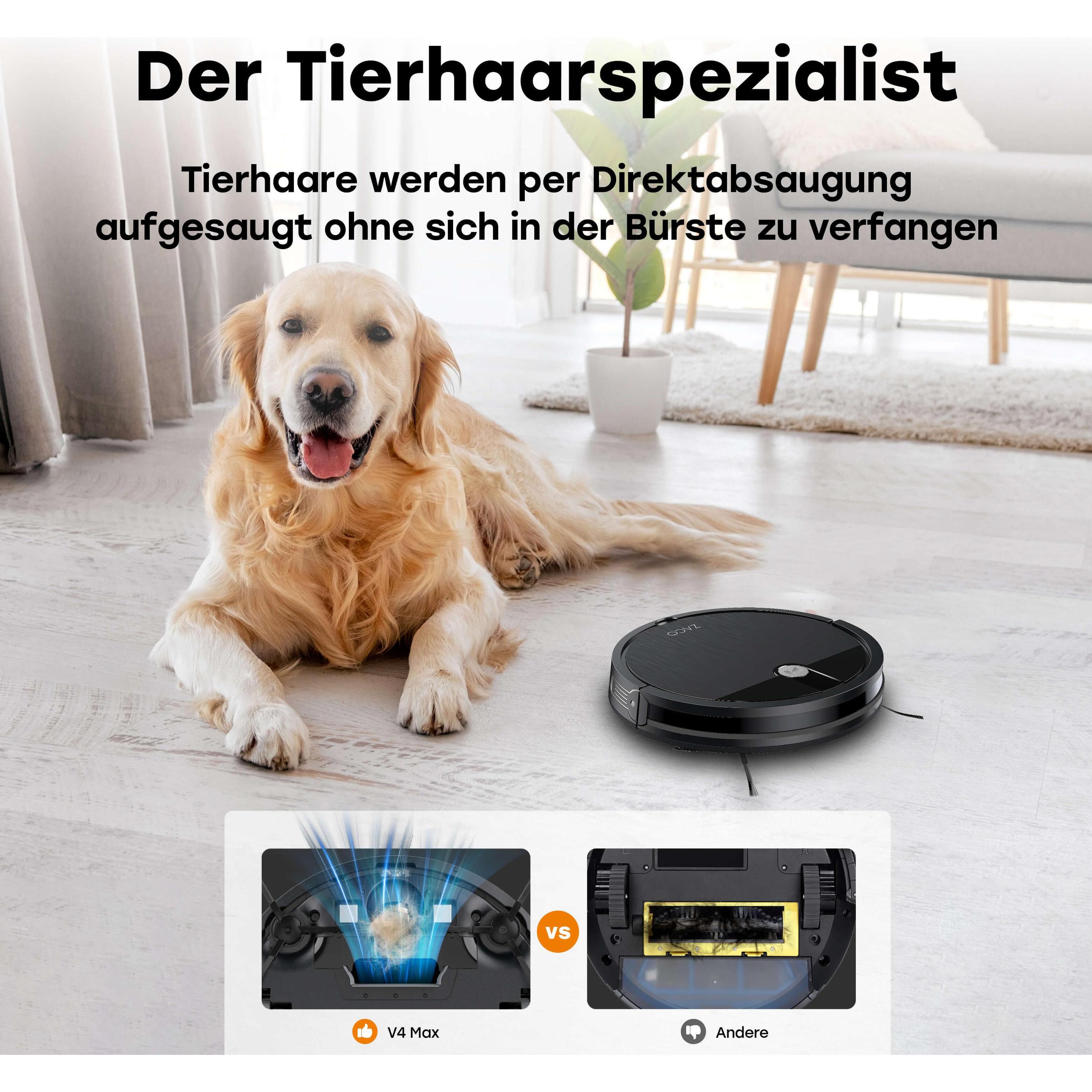 Thumbnail - Zaco V4 Max, Staubsauger Roboter, Grau