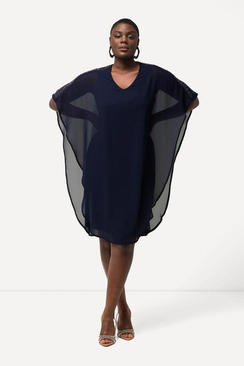 Actual product image Ulla Popken Chiffon Cape Dress (46, 48)