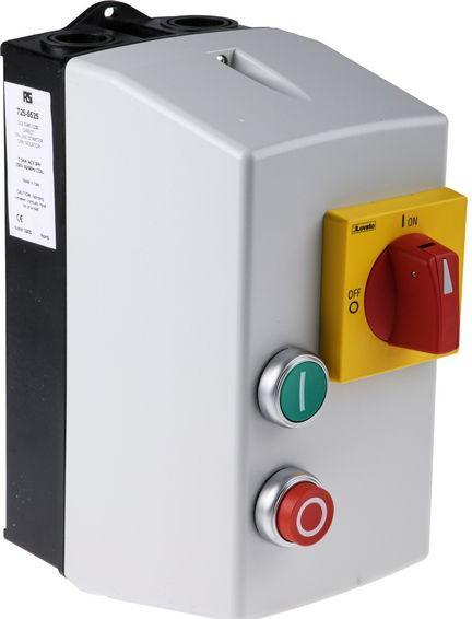 RS PRO DOL Starter 5.5kW 230VAC Coil + Isolator