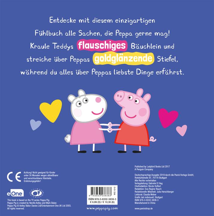 Produktbild Panini Peppa Pig: Peppa mag… - Ein einzigartiges Fühlbuch (Deutsch)