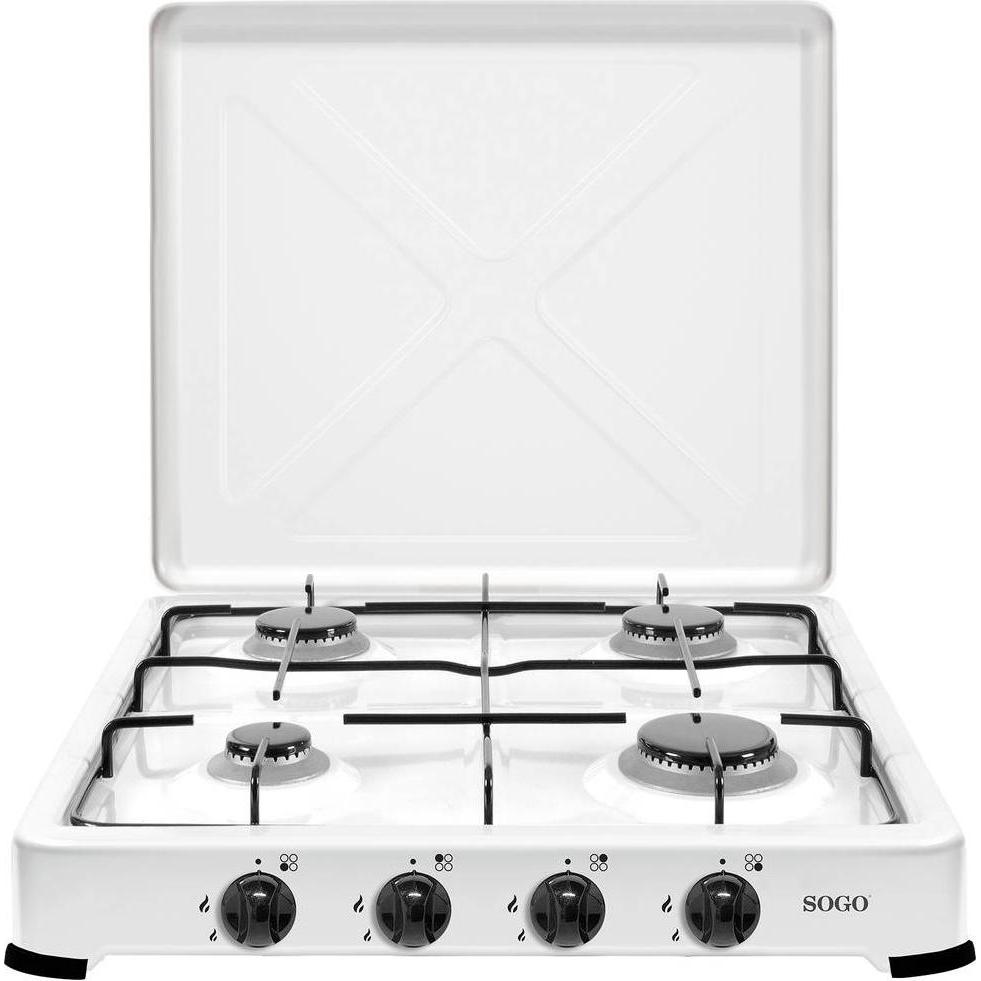 Sogo 4 BURNERS GAS STOVE power 1.85+2X1.5+1.0KW Consumption 134+2X109+72GR/H (COC-SS-10270)