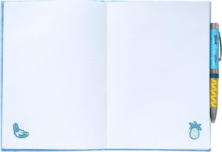 Produktbild NoName STITCH - Notebook Peluche + Stylo à Bille Lumineux - Format A5 (A5, Gepunktet, Harter Einband)