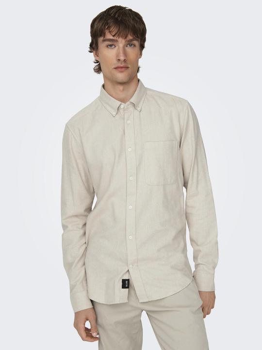 Produktbild Only & Sons Einfarbiges Langarmhemd (XS)