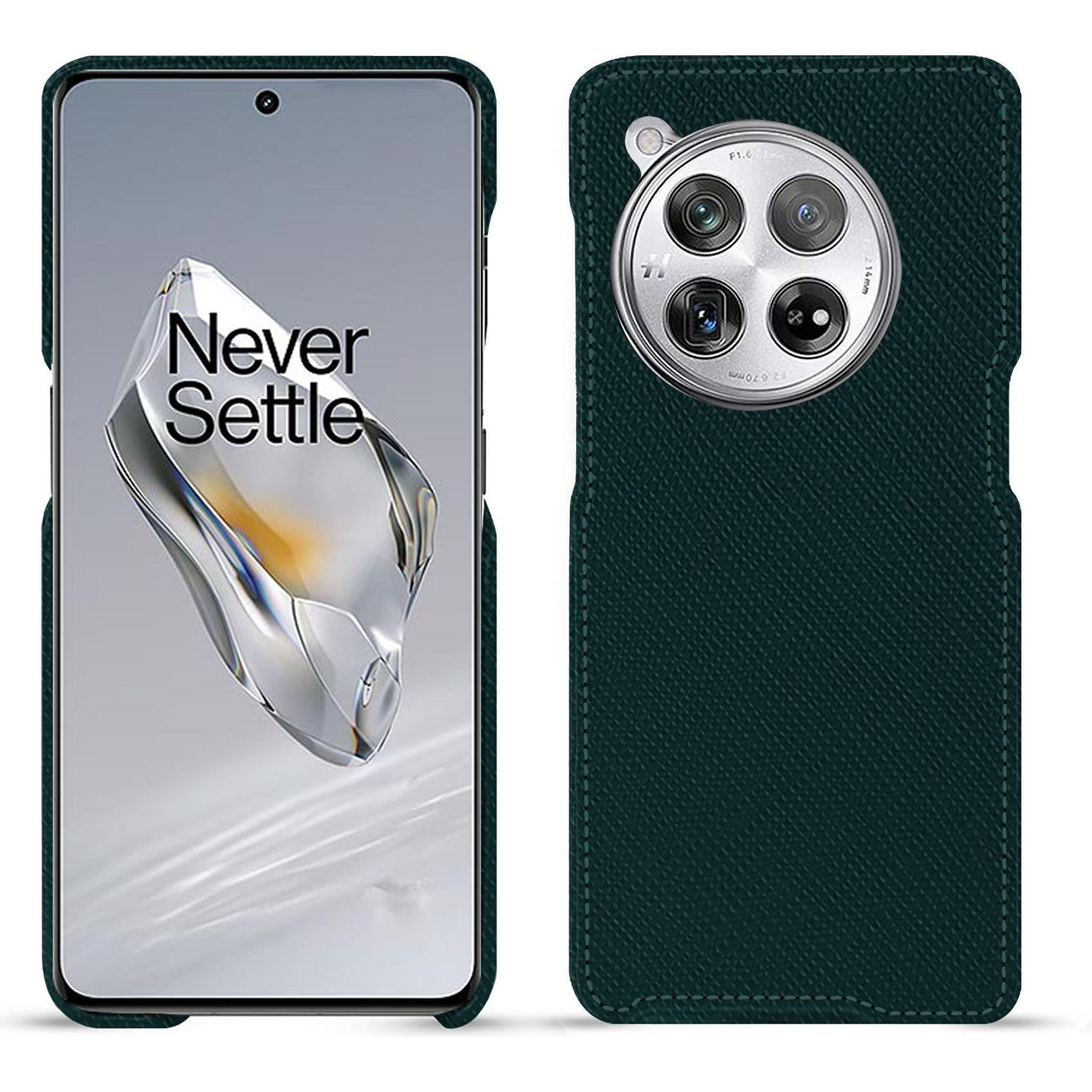 Noreve Lederschutzhülle (OnePlus 12), Smartphone Hülle, Grün