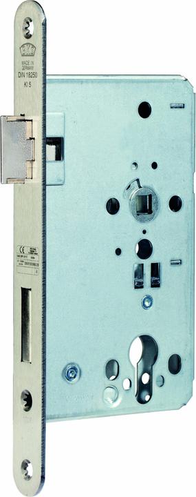 Actual product image BKS Fire door lock B-1206 24/65/72/9 mm DIN left 24 mm rounded stainless steel