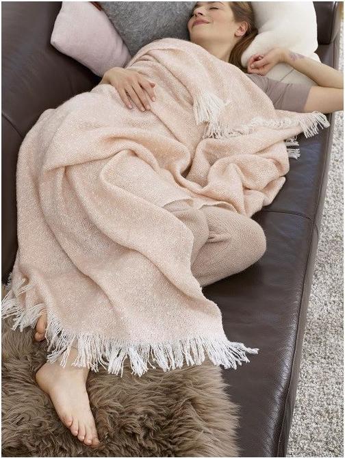 Actual product image Biederlack Living Blanket Structures & Senses 130x180 cm grey (180 x 130 cm)