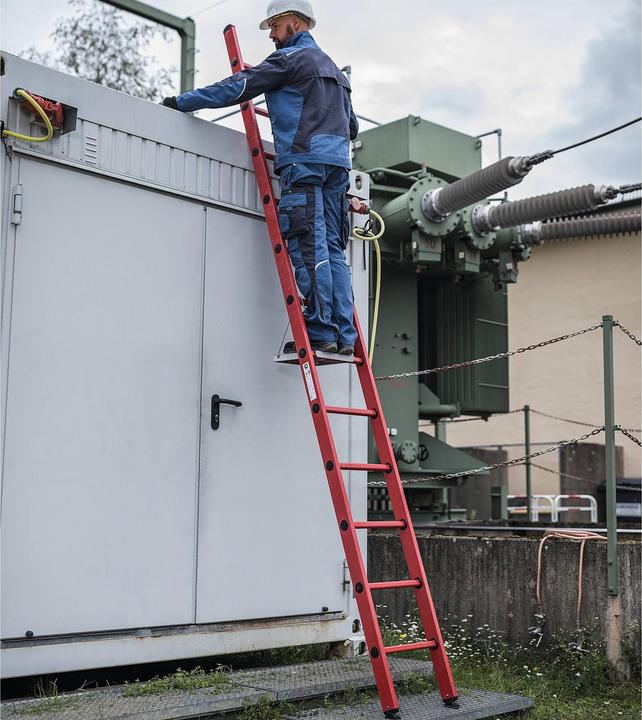 Productafbeelding Munk Enkele ladder GFK zonder dwarsbalk 12 sporten (Enkele ladder, 361 cm)