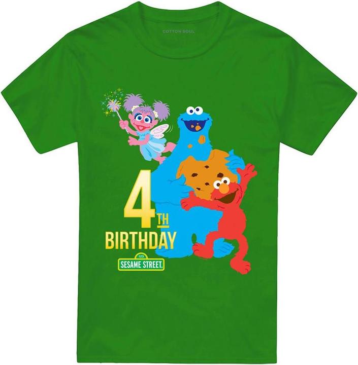 Produktbild Sesame Street TShirt 4. Geburtstag (M)