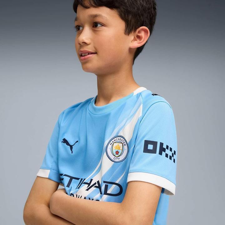 Actual product image Puma MCFC Home Jersey Replica Jr (116)