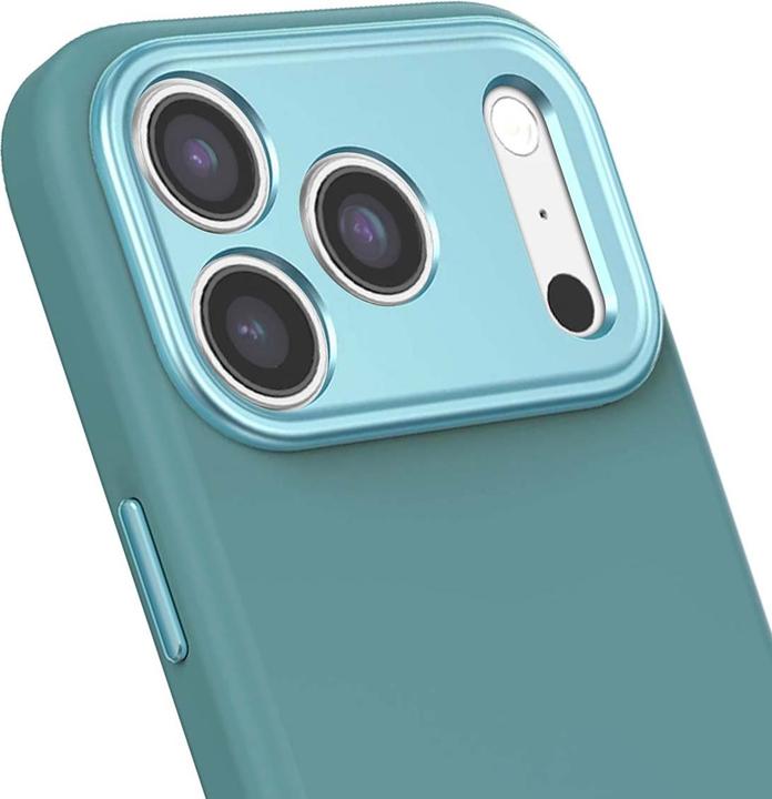 Actual product image Decoded Silicone Backcover Apple iPhone 17 Pro Retro Blue (Apple iPhone 17 Pro)