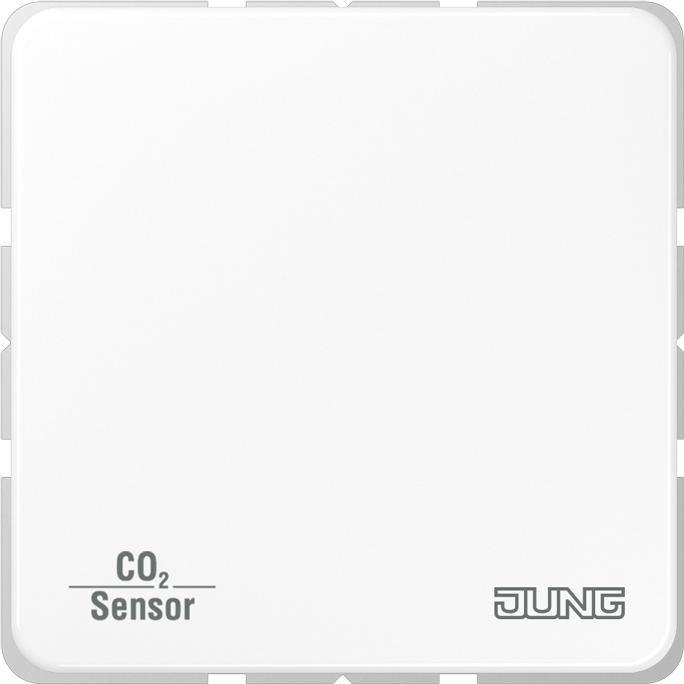 JUNG, Zubehör Schalterprogramm, CO2-Sensor KNX CD UP rws glz CO2CD2178WW