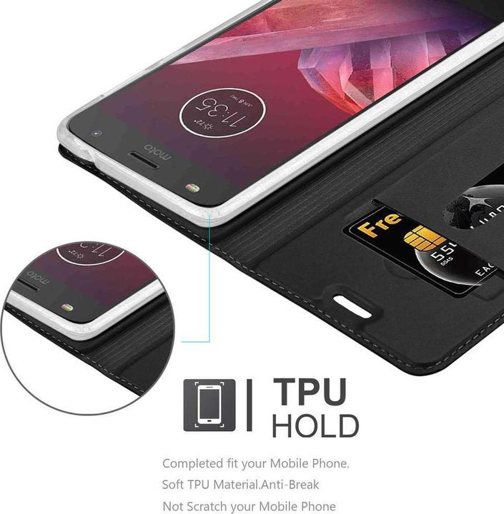 Actual product image Cadorabo Book Classy Style Cover (Motorola Moto Z2)